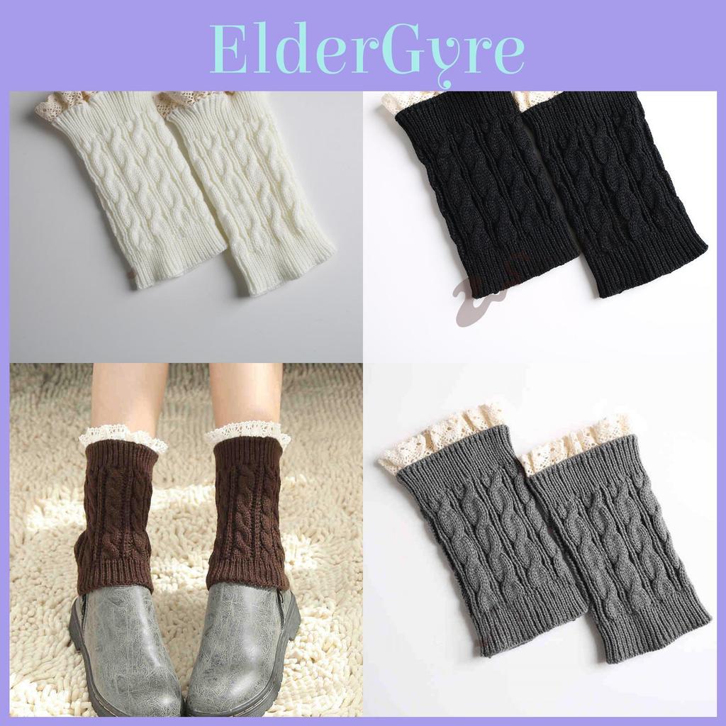 Knit Lace Leg Warmers For Women With Frictionresistant Fabric For Autumn Winter Comfort
