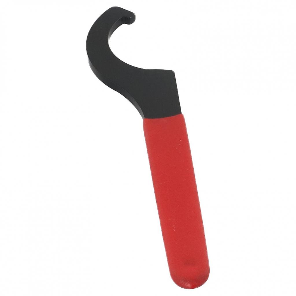 Cheie Spanner C cu cârlig Mandrină Colet pentru Piuliță Rotundă de 38-42mm cu Mâner Roșu Antiderapant