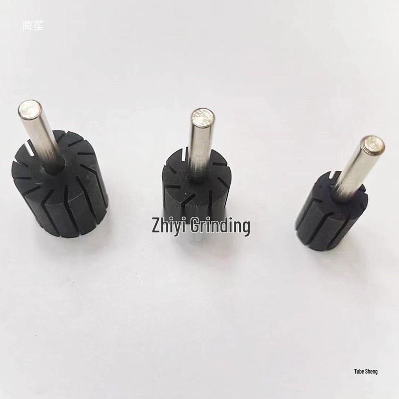 Rubber Handle Engraving Machine: Sandpaper Disc & Sand Drum Polishing Set