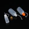 1 Set Klarplastik-Squeeze-Flaschen mit Nadelspitze und sicheren Deckeln für Klebstoff, Bastelmaterialien, Gewürze und Flüssigkeitsaufbewahrung