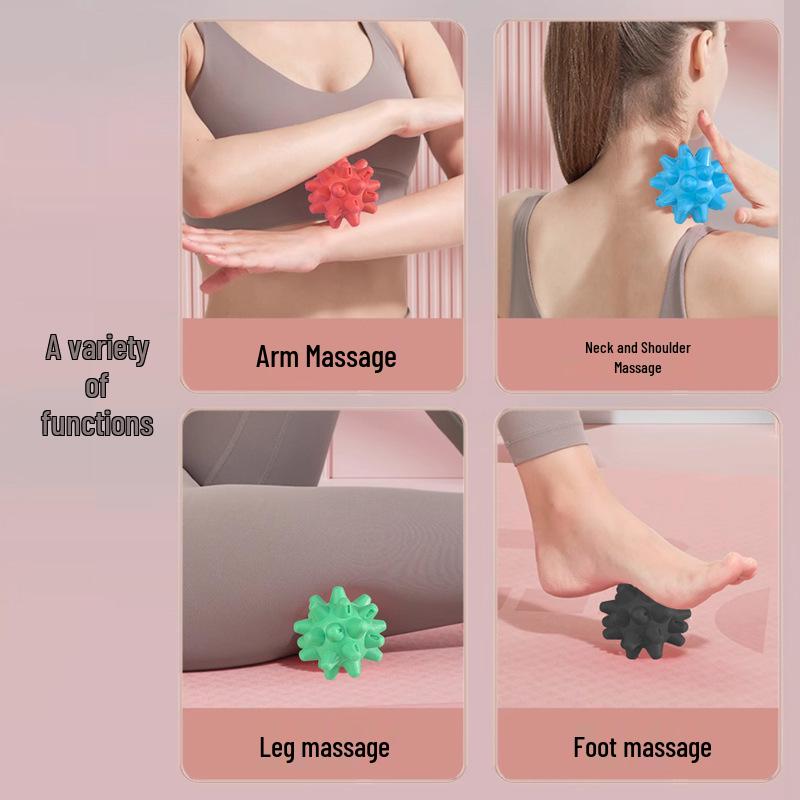 Multifunctional Hedgehog Massage Ball: Fascial, Meridian, Acupoint, Fitness Roller for Foot Massage.