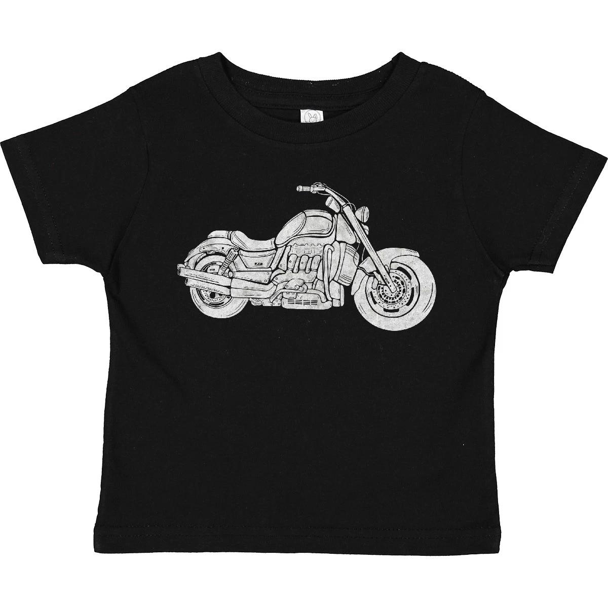 Inktastic Distressed Motorcycle Toddler kids boys T-Shirt Motorcycles Motorcyclist Biker 150