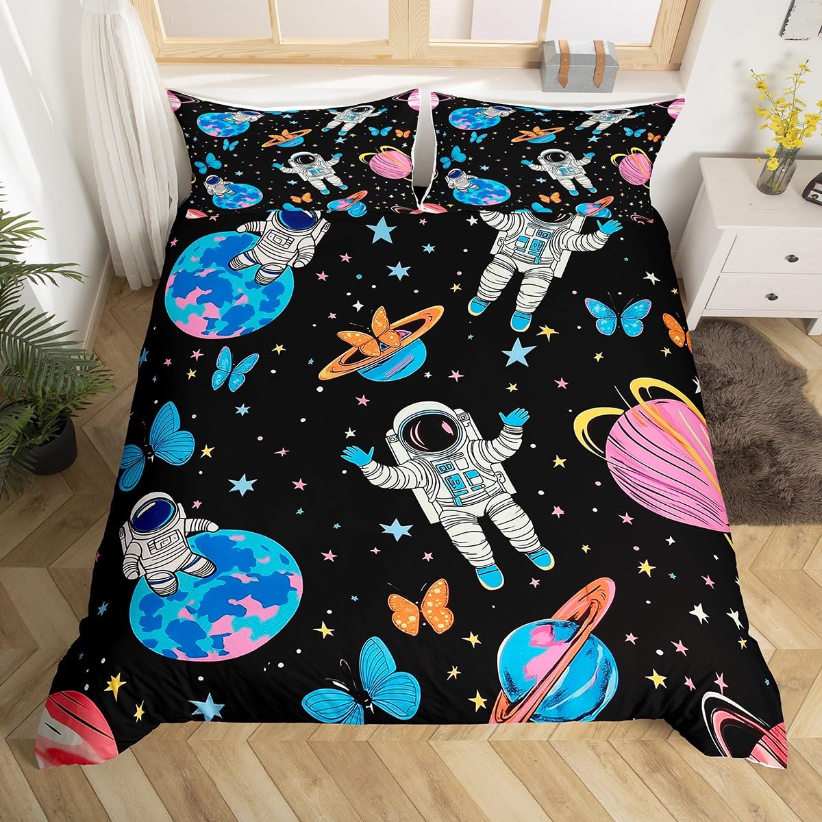 

Comforter Astronaut S Queen Twin Size Astronaut Bedding Sets For Kids Boys Girls 3 Pieces 1 Comforter 2 S Comforter (quilt)-EU Single(135*200cm)3pcs