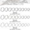 27Pcs 27 Style Stainless Steel Finger Rings for Women, Platinum, 2~6mm, Inner Diameter: 15.5~22.9mm, 1pc/style