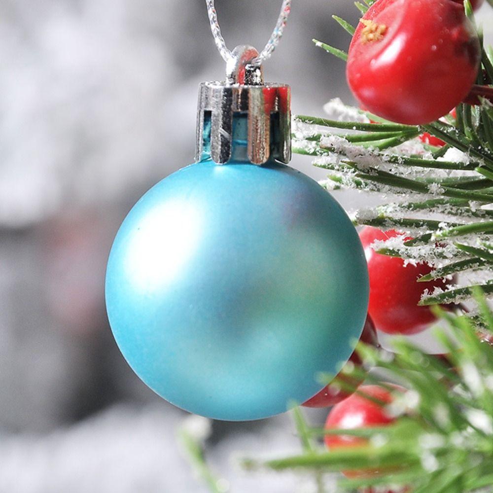 

48pcs 3cm Christmas Tree Pendant Delicate Electroplated Ball Christmas Ball Wedding 48 Pcs