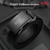 Hengyuanxiang Men's Genuine Leather Automatic Buckle Belt