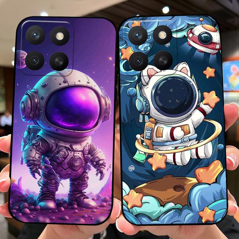 For Honor X8c Case HonorX8C TPU Soft Silicone Cute Astronaut Phone Printing Cover For Huawei Honor X8c Cases ABR-LX3 Fundas Capa