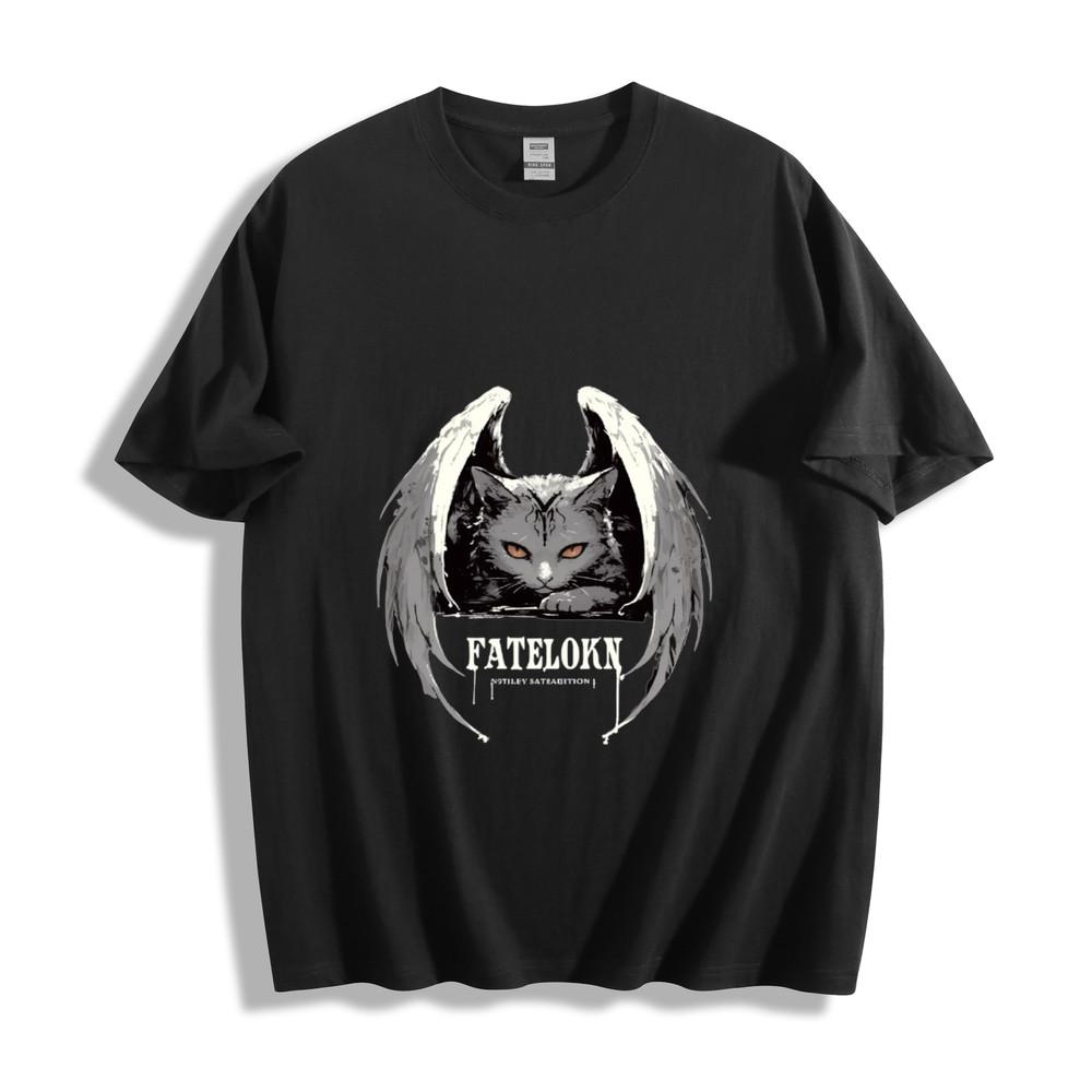 

Fateloky Winged Cat Graphic Unisex Tee 4XL