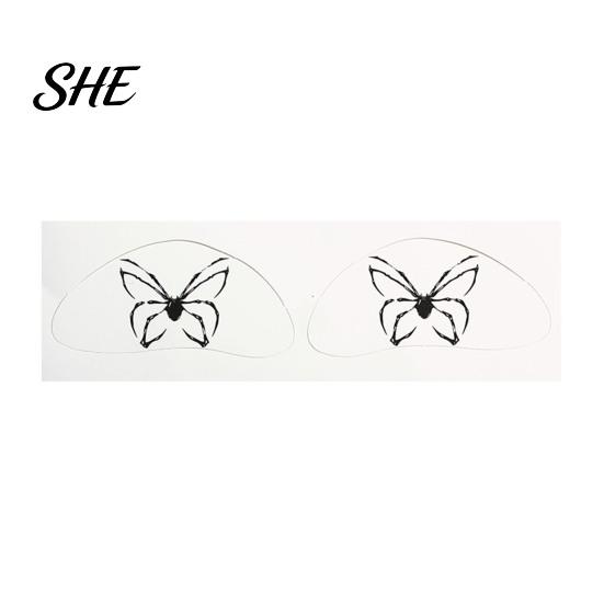 Realistic Tattoo Effects Halloween Makeup Eye Temporary Tattoos, Waterproof Spider Web Bat Eyeliner Spooky Party Supplies Shadow Sticker for