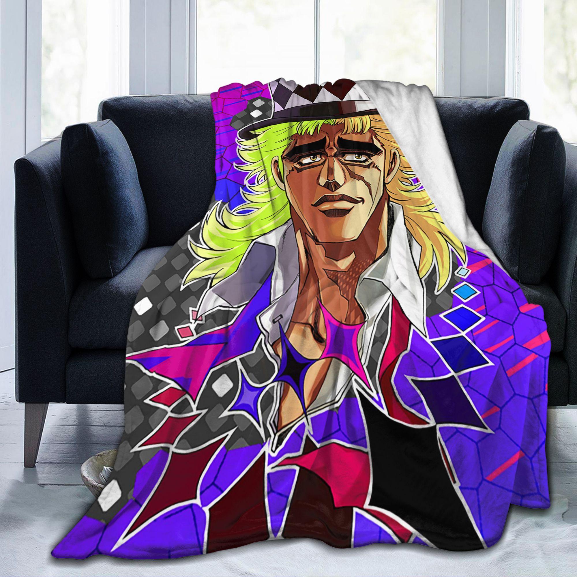 Speedwagon Robert Blankets Bizarre Adventure Plush Vintage Breathable Throw Blankets for Home Restaurant Textile Decor 75X95CM