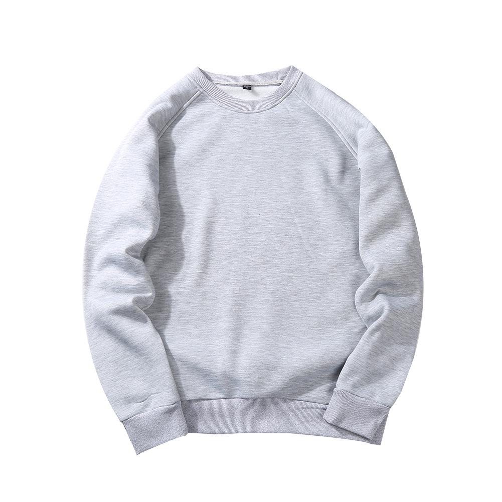 Sweatshirt Men Retro Style Trend Solid Colour Insert Colour Round Neck Sweater Spring and Autumn Long-sleeved Pullover Shirt