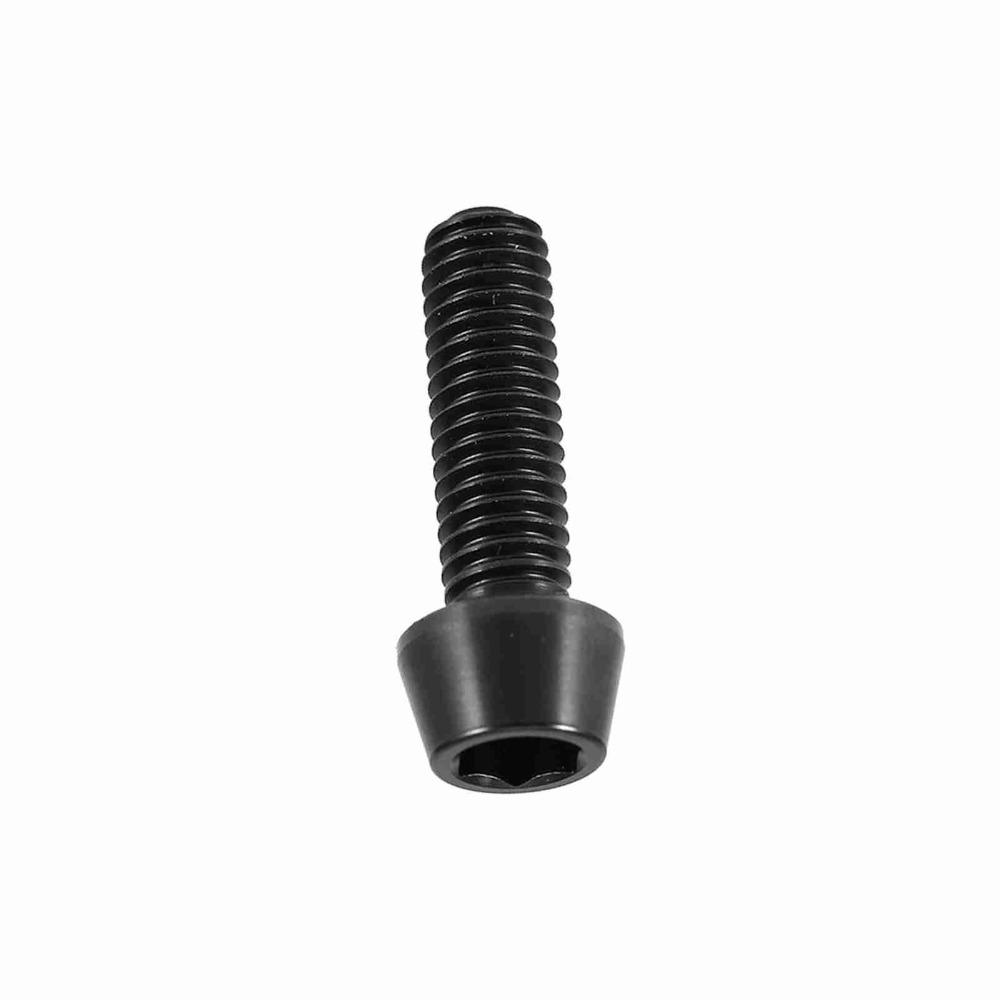 

1pc M6x16/20mm Tapered Head Screw Hexagon Cone Hex Socket Screws Hexagon Socket Screw Road Bike Black-M6x20