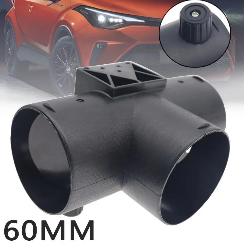 60/75mm Valvă Clapeta Reglabilă Aer Diesel Încălzitor Ventilator Conductă T Branch Splitter Țeavă de Eșapament Joiner Conector pentru Mașină Camion Camper