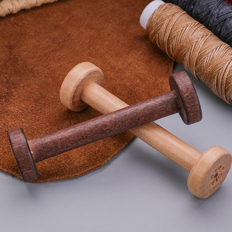 10Pcs Wood Thread Spools Thread Bobbins Embroidery Thread Organiser Spool Thread Winders for Sewing Thread Storage
