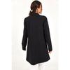 Women's Professional Blazer Coat Solid Color Casual Double Breasted Mid Length Blazers Suit Jacket