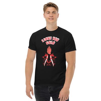 ICH LIEBE DICH SOLO T-Shirt, Jacob Fatu, Bloodline, Pro Wrestling T-Shirt, Rot und Weiß