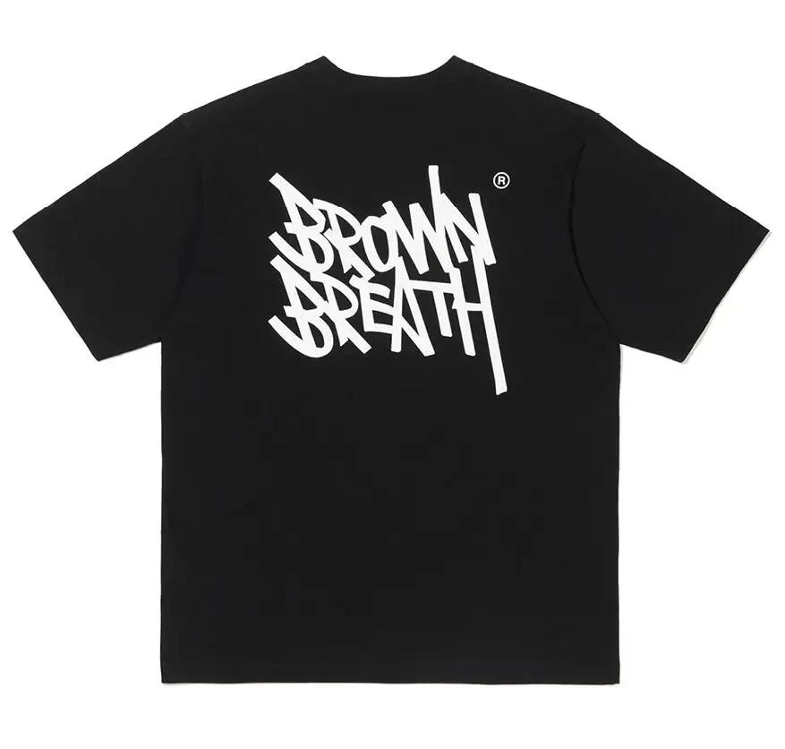 

Корейский тренд Y2K стиль футболка с принтом букв черная с круглым вырезом с коротким рукавом ленивый комфортный стиль мода летняя женская одежда 4XL