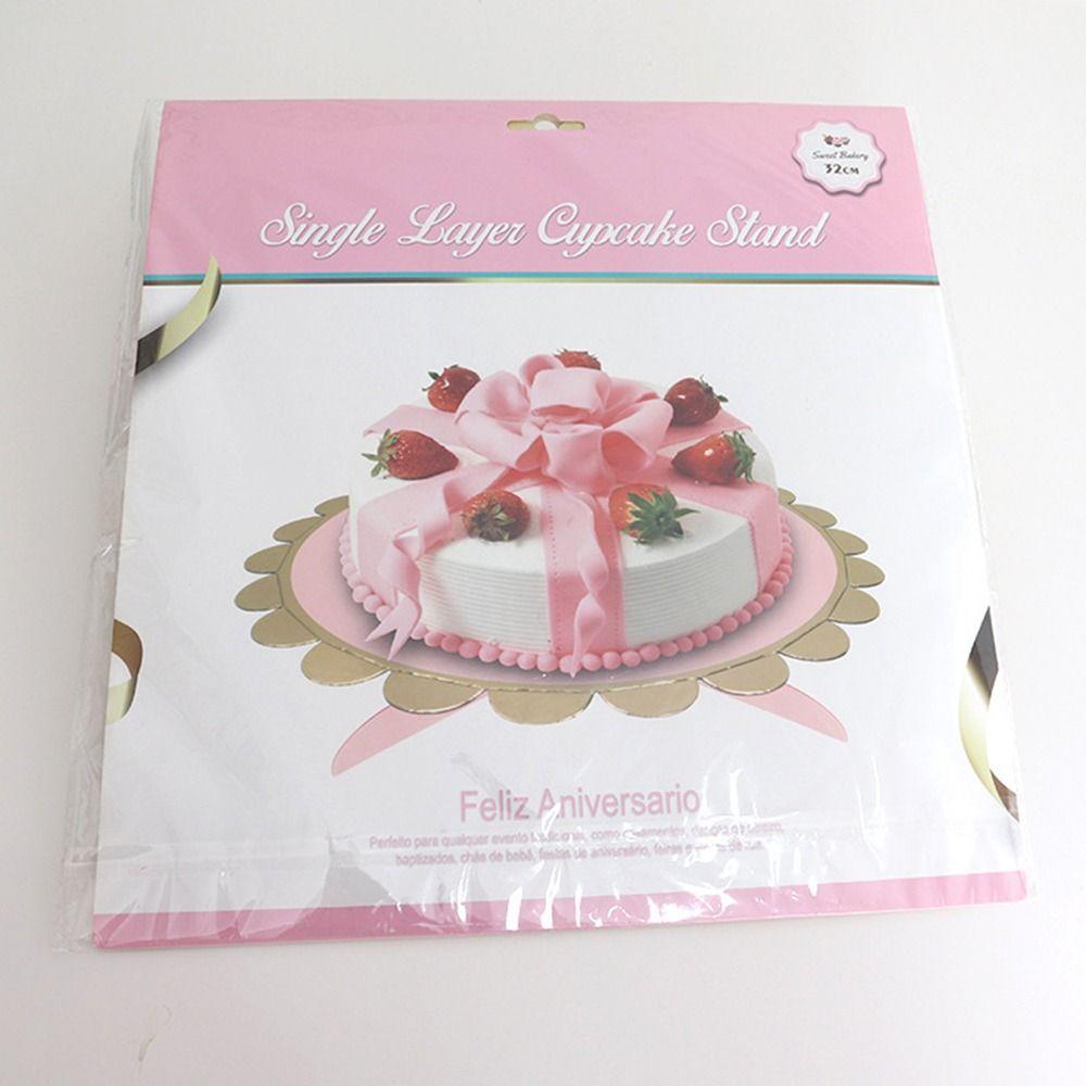 Creative Multicolor Cake Stand Round Paper Dessert Stand Multi-Function Disposable Cake Plate Party Supplies