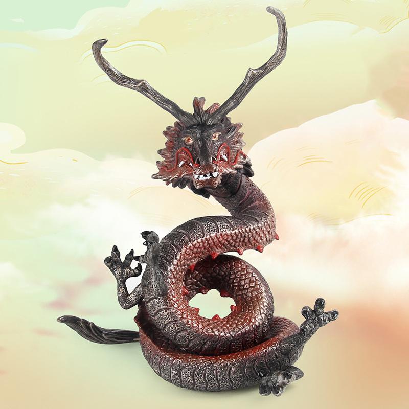 Animal Figures Decorations Model Simulation Mythology Dragon White Tiger Basaltic Suzaku Magic Real Color Solid Model Ornaments