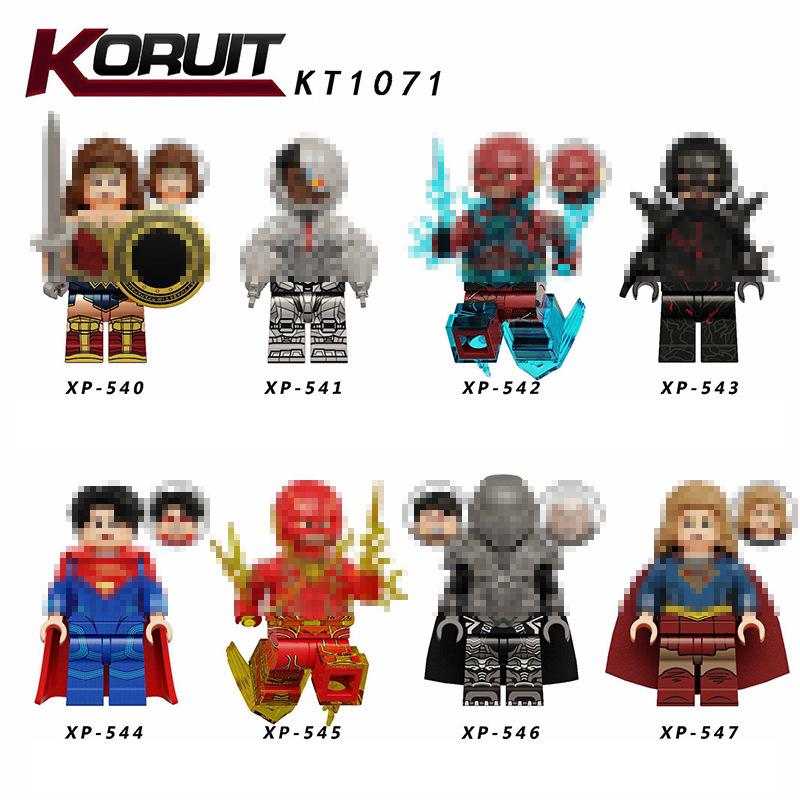 Kelei KT1071 Superhero Series: The Flash & Supergirl Building Block Minifigures for Kids