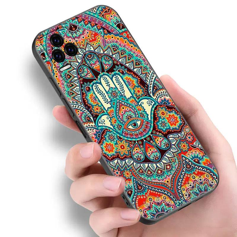 Mandala Chakra Yoga Phone Case For Xiaomi Redmi Note 5 6 9T K20 K40 K50 Pro 7A 8A 9A 9C 9i 10A 10C A1 S2 Soft TPU Black Cover