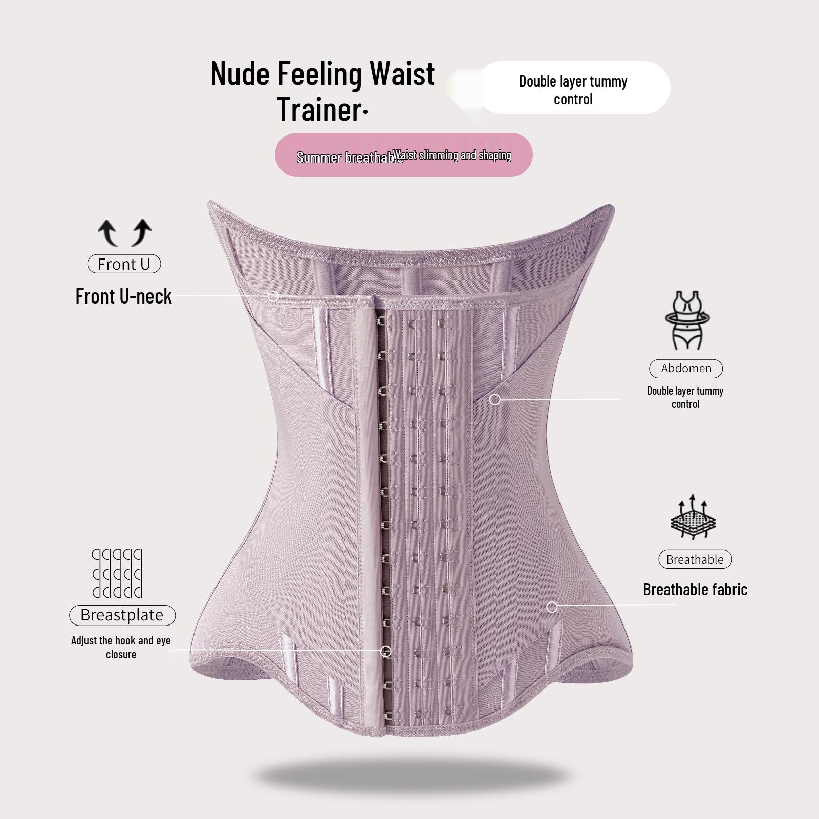 

«Пояс для фитнеса Slim Waist для женщин — U-образная поддержка груди» M [116-130 lbs]