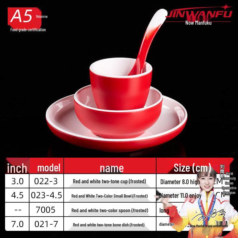 Jinwanfu A5 Melamine Two-Tone Hotpot Serving Platter Set