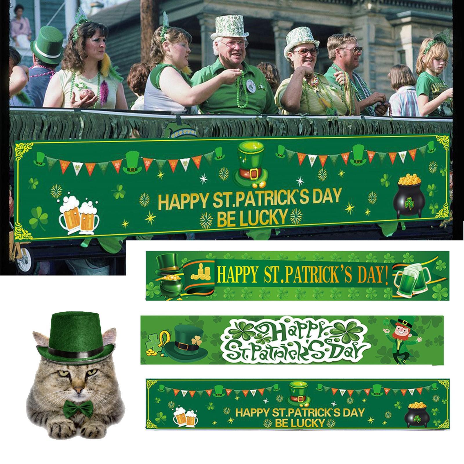 

St. Patrick s Day Banner Holiday Celebrate House Banner Yard Outdoor Decor