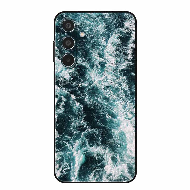For Samsung Galaxy A55 5G Case Black TPU Silicone Soft Covers for SamsungA55 A 55 A15 A25 A35 5G Phone Shell A 15 4G Bumper Capa