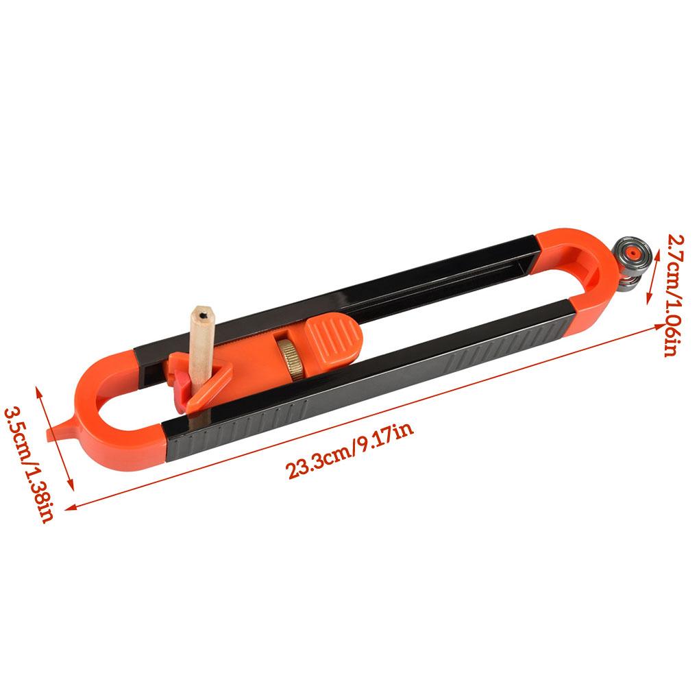 ABS Profile Scribing Ruler Irregular Portable Gauge Shape Measuring Woodworking Profiler Attachments Essentials