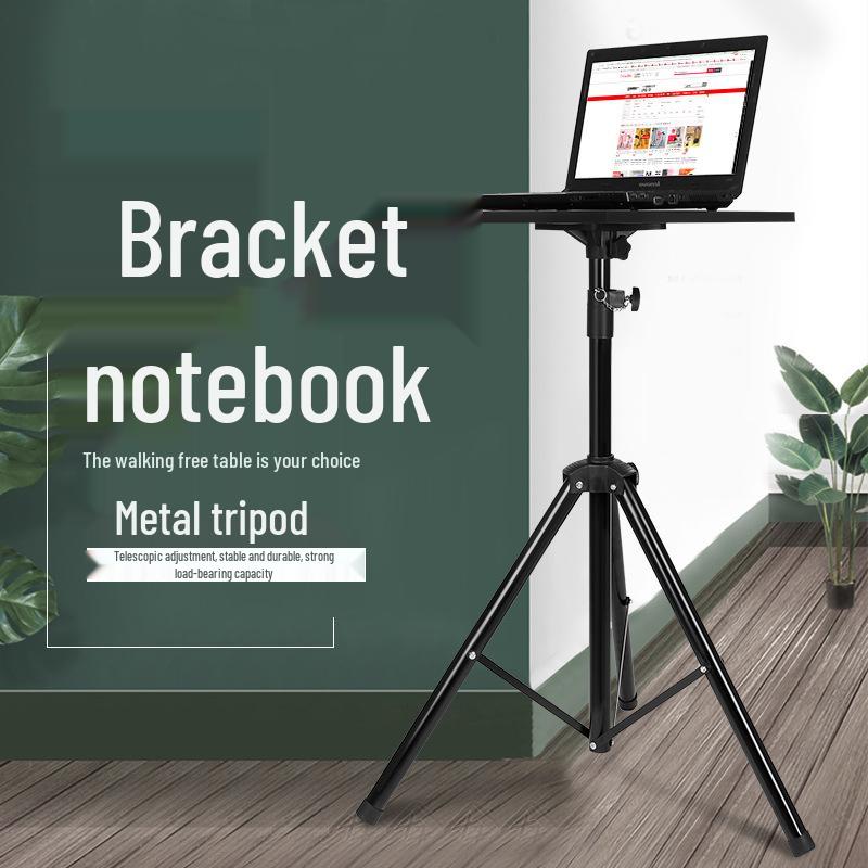 Adjustable Laptop Floor Stand and Desk Holder with Rotating Liftable Bracket