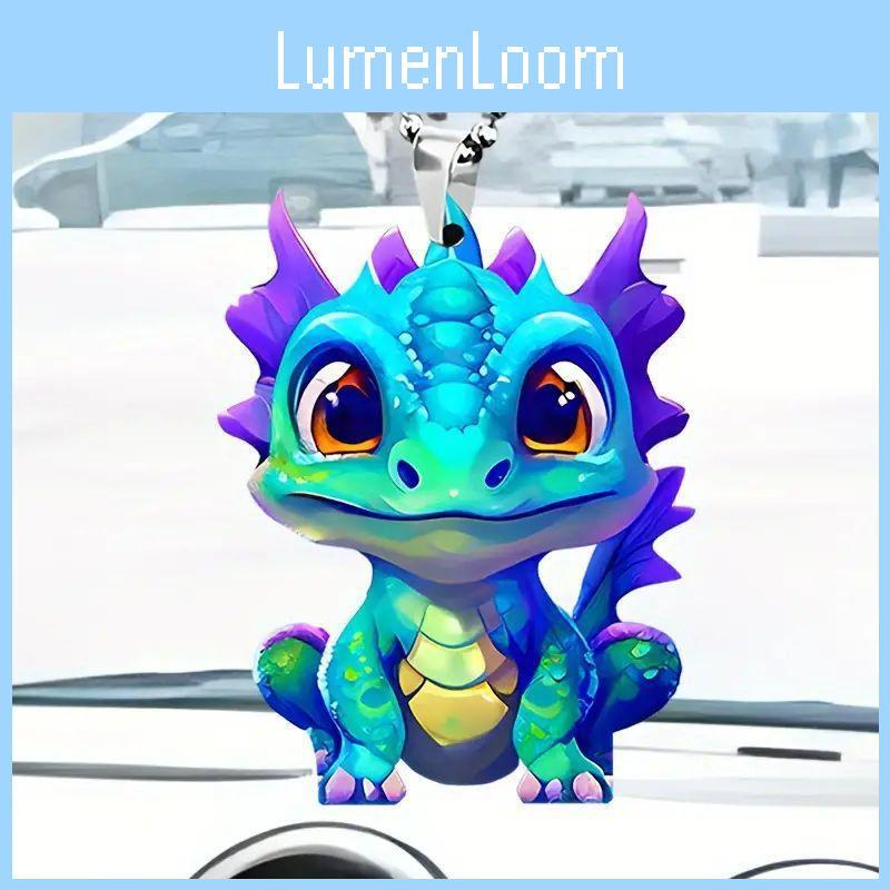 Dragon Acrylic Decorative Hanging Pendant For Car Interior Mirror With Cartoon Style