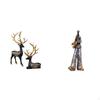 Reindeer Elk Resin Sculpture Figurine Animal Statue Collection for Cabinet Tabletop Wedding