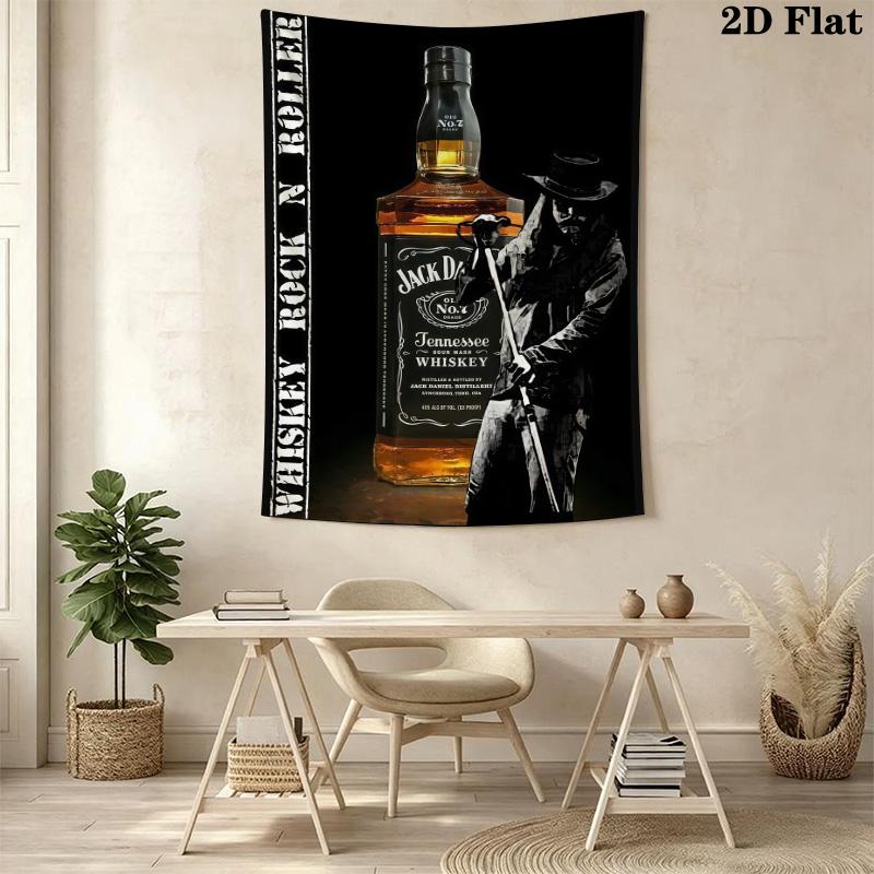 Jack Daniel'S Timeless Classic Tapestry Wallmounted Background Cloth Background Wall Hanging Cloth Wall Decoration Atmospheric Background Cloth