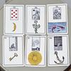 The New York Lenormand Deck – Historical 36-Card Divination Deck 9*6cm Vintage Style Cartomancy Cards Double-embossed