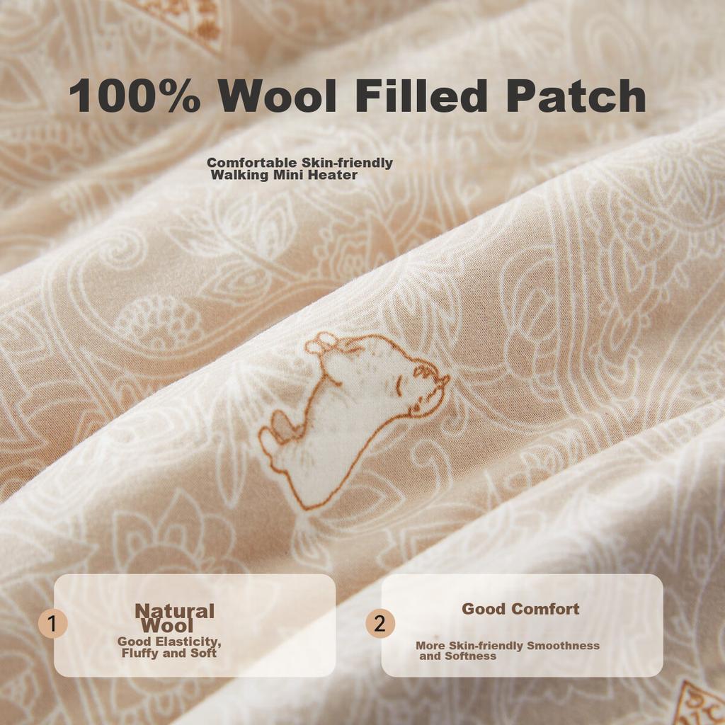 MiiOW [100% Wool Filling Patch] Warm Vest for Men, 7A Antibacterial Autumn And Winter Sleeveless Waistcoat, Round Neck, 25-Year New Product