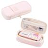 Large Capacity Expandable Pencil Case, Color Block Pencil Pouch, Transformable Stationery for Students