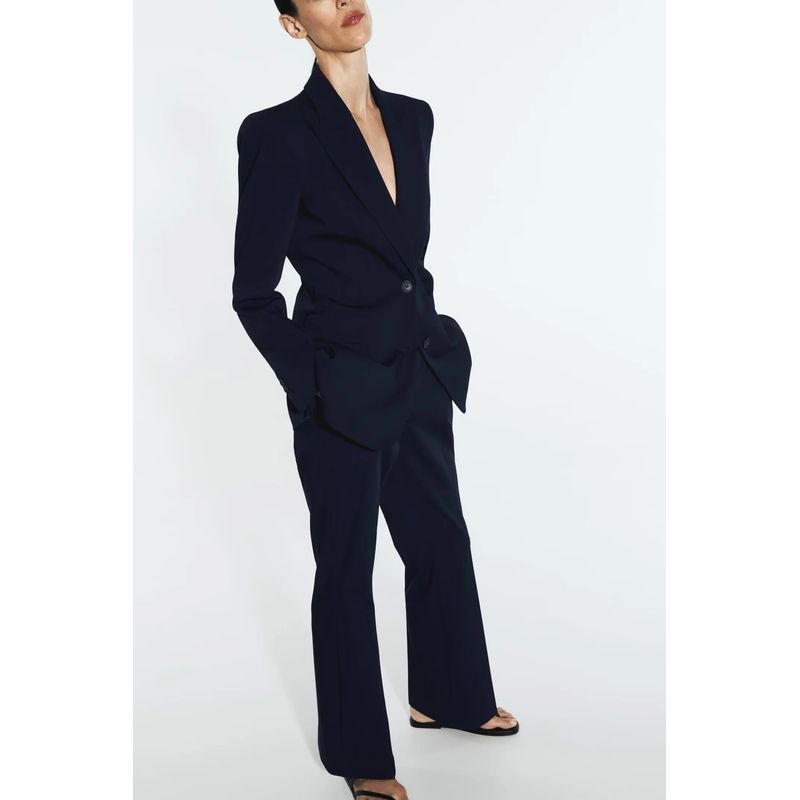 Stitching Slim Fit Blazers 2191600 2753345 Trumpet Pants 2192600 2753245