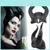 Enchanting Maleficent 2 Mistress Of Evil Cosplay Mask With Striking Black Horns