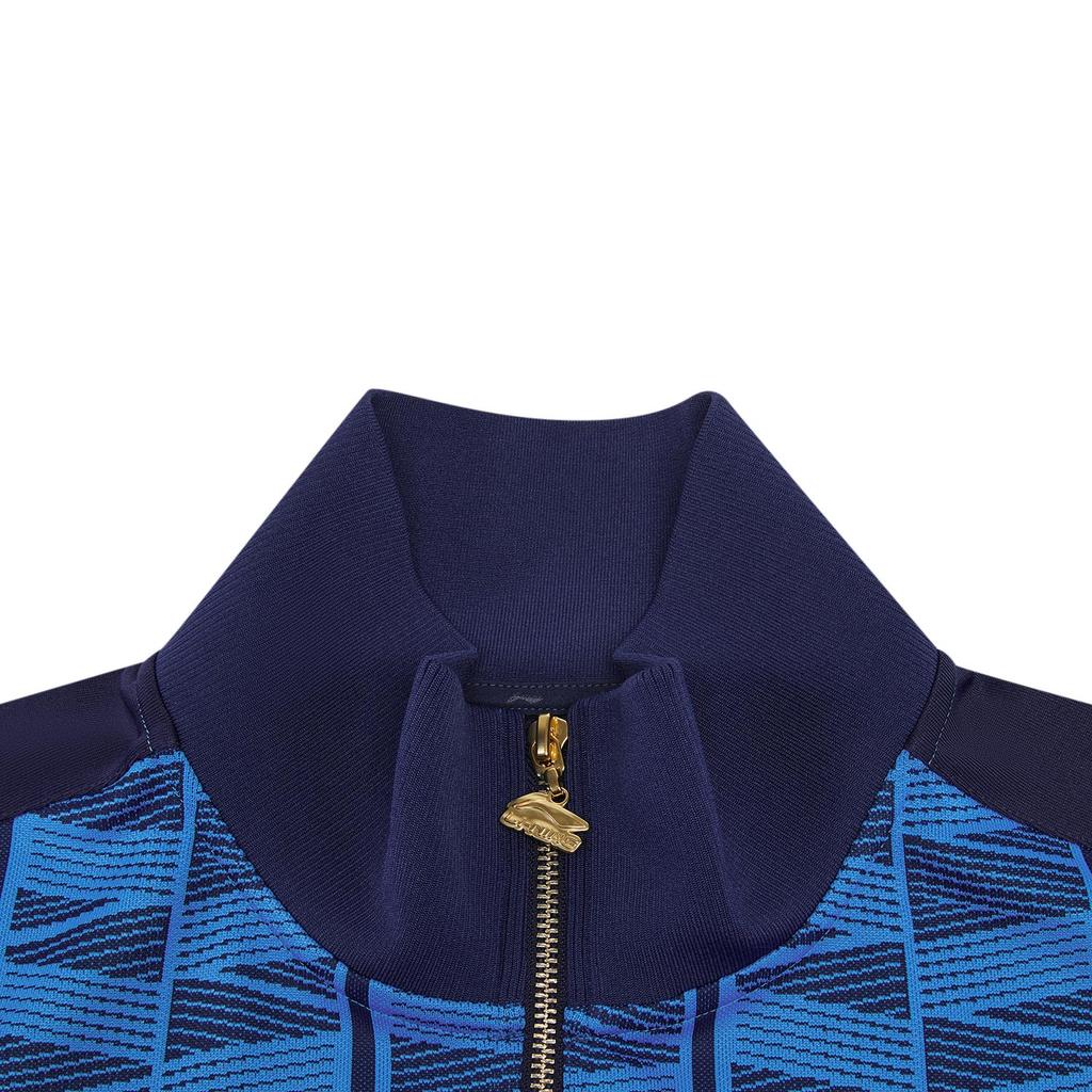 Li-Ning Sports Lifestyle Series Stand Collar Logo Color Block Hoodie Jacket Unisex jackets AWDW363-4
