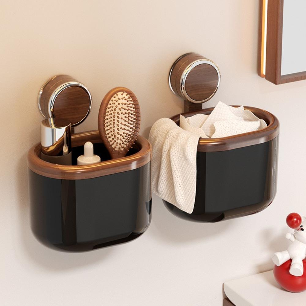 Space Saving Toilet Hanging Organizer Large Capacity Suction Cup Storage Box  for Kitchen