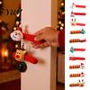 Soft Plush Door Handle Sleeves Knitted Christmas Doorknob Covers, Santa Reindeer Decor, Anti?Slip Protector Sleeves, Gift for New Home Cushion Pads,