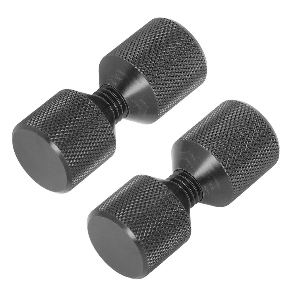 2 Stück Flanschausrichtstift Eloxal Aluminium 1-1/8 Zoll Flansch Doppellochstifte Set für 0,5 bis 14 Zoll 150LB Flansche Schwarz