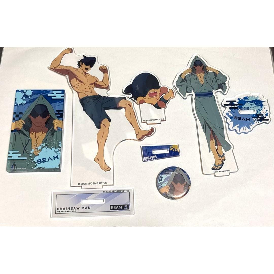 Used Chainsaw Man Beam Acrylic Stand Set