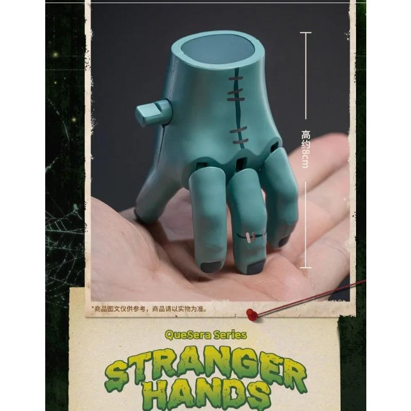 Moveable Clockwork Monster Hand Stranger Hands Series Action Figurine, Thing Hand Figure Halloween Wind Up Toys for Collection