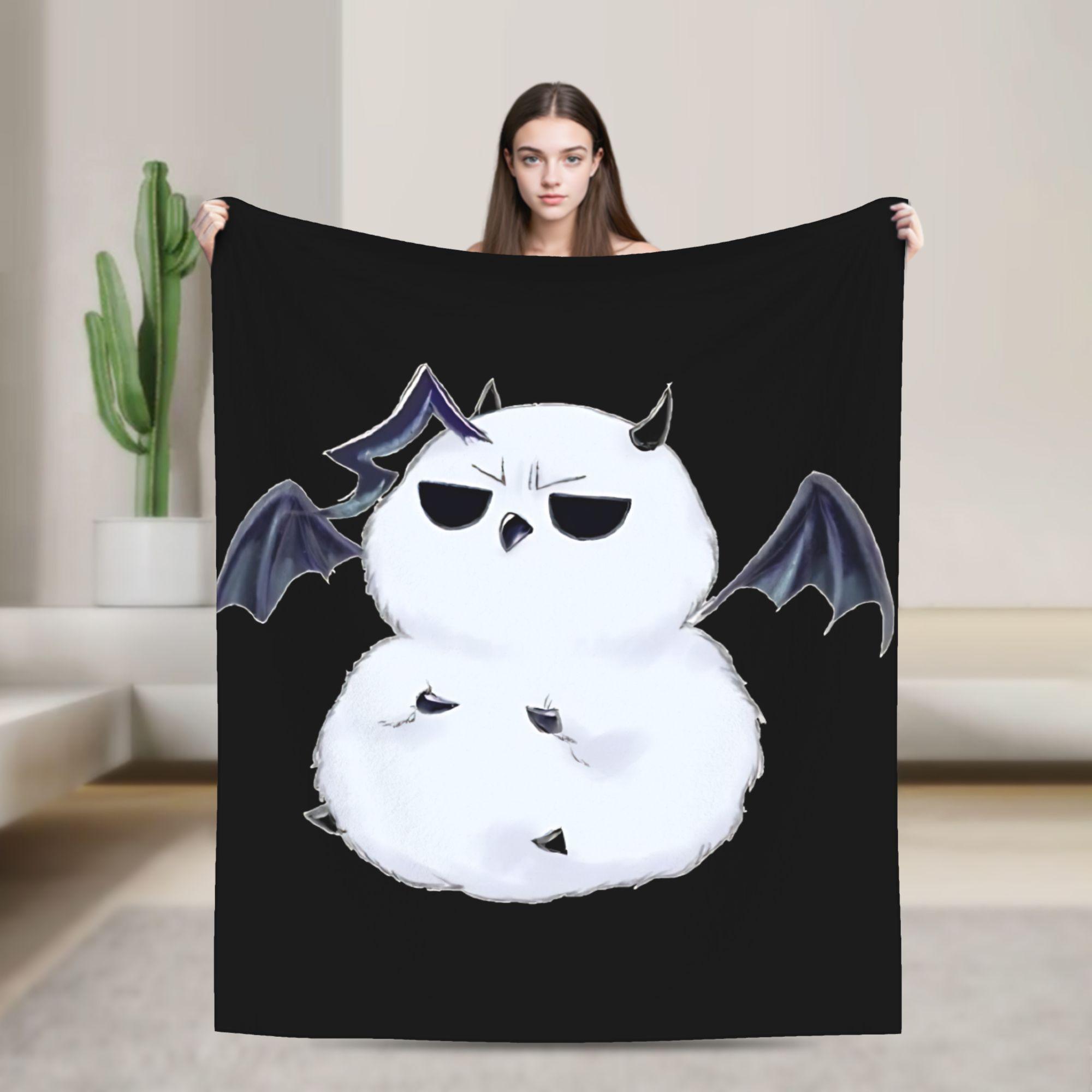 

Cute Eggie Sensei Welcome to Demon School Irumakun Plush Blanket Girls Boys Throw Blanket For Living Room Soft Bedspread 75x100cm (30x40inch)