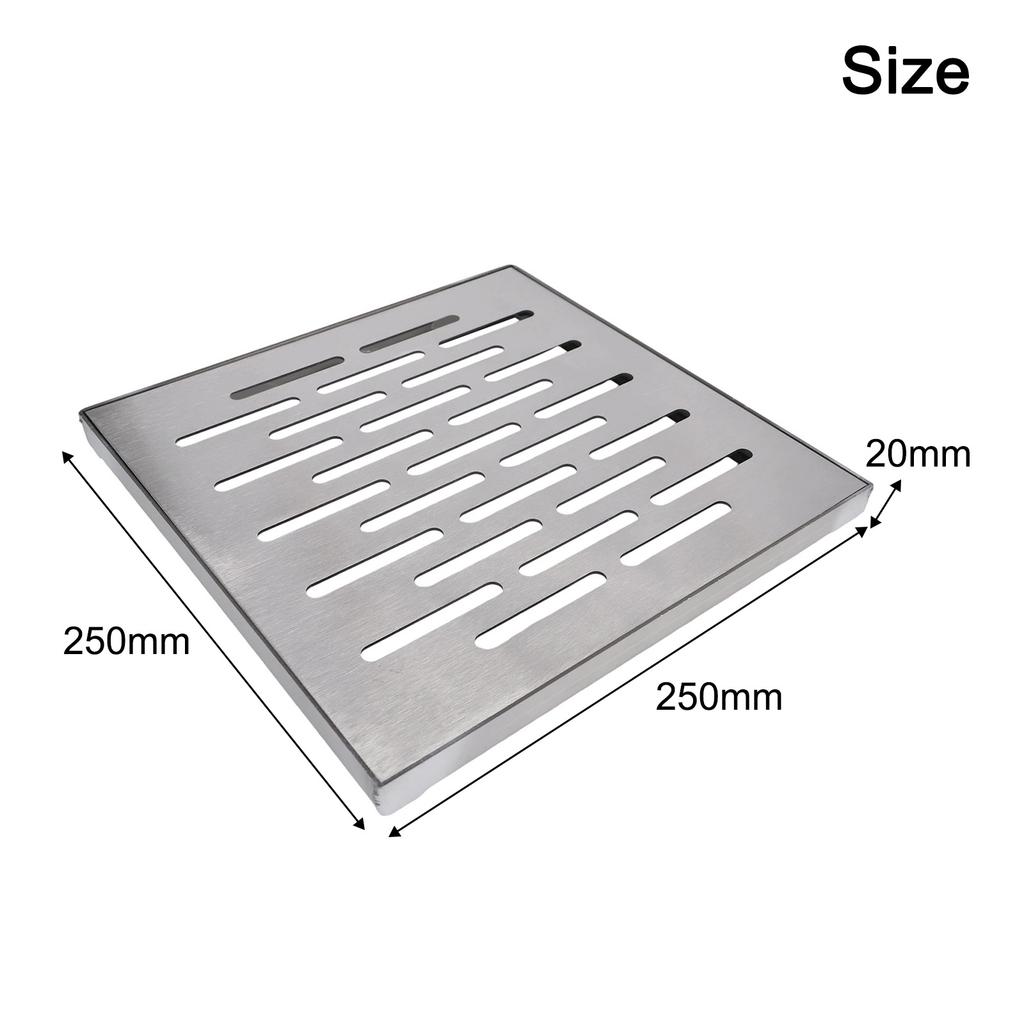 Elegant Stainless Steel Drain Cover with Slip Resistant Design for Added Safety