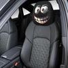 2PCS Funny Cartoon Car Headrest Cover Eyes Car Seat Head Rest Protector Spooky Cars Seat Covers for Cars for Halloween Christmas