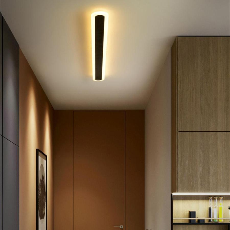 LED white/black minimalist long wall lamp TV background wall/living room/guest room/room/decorative warm light 96V-265V