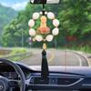Good Luck Car Hanging Decoration Exquisite Car Upholstery Soft Circle Lotus Car Pendant  Automobile
